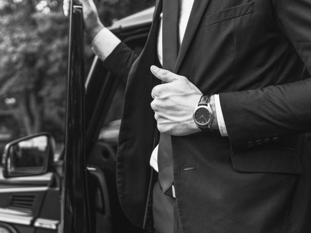 Chauffeur en attente